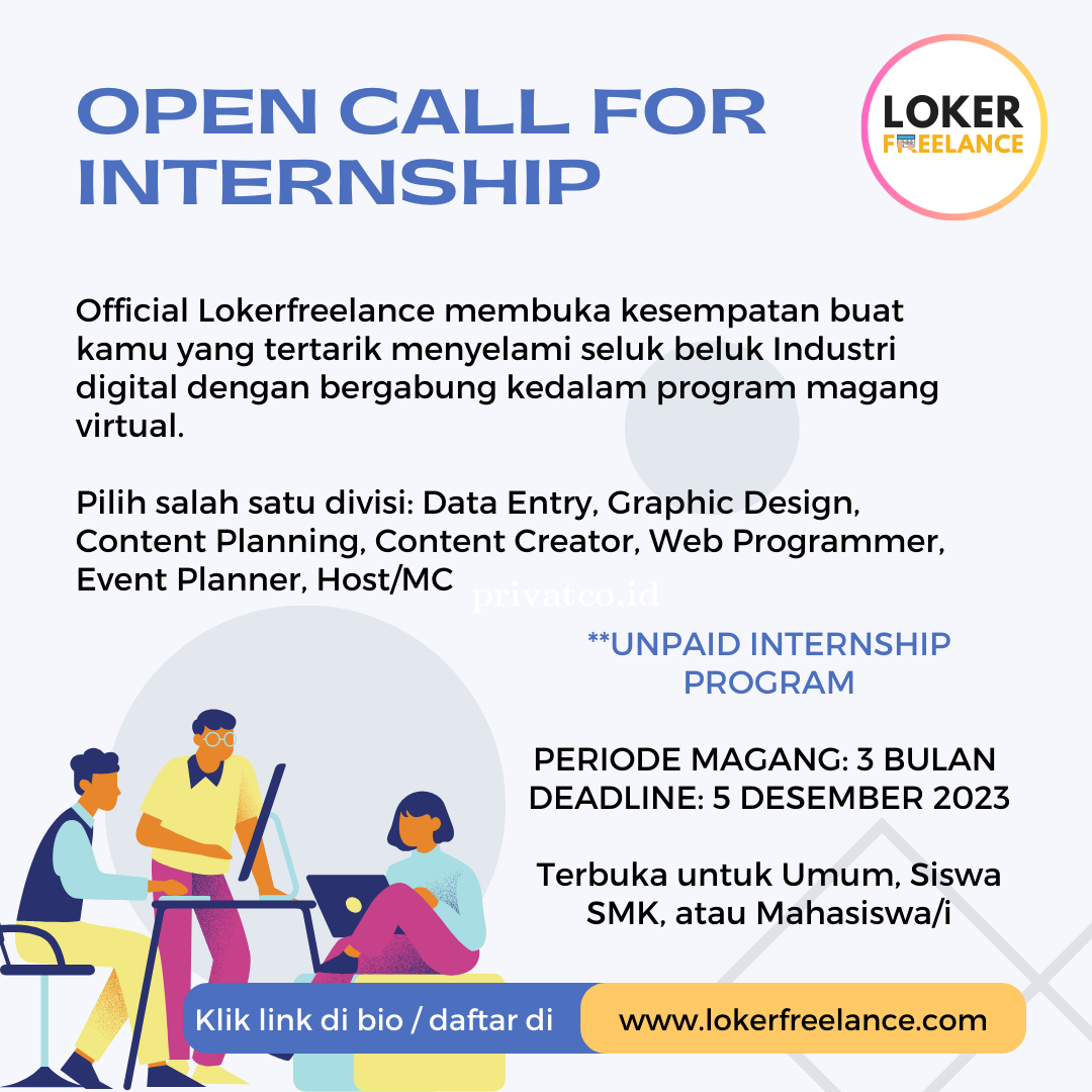 Pengumuman Hasil Seleksi Magang Lokerfreelance